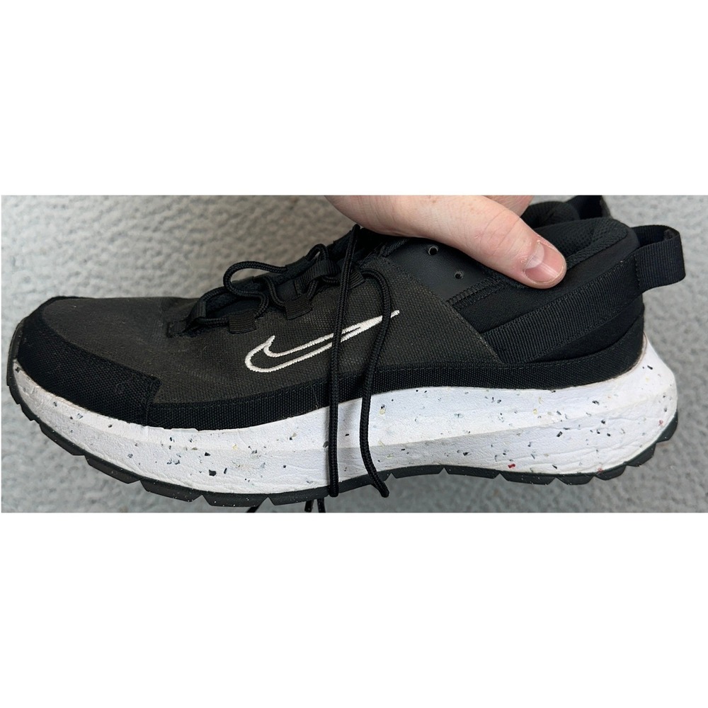 Nike Waffle Racer Crater Shoes Mens 9 Black White Athletic Sneakers DA1468-003